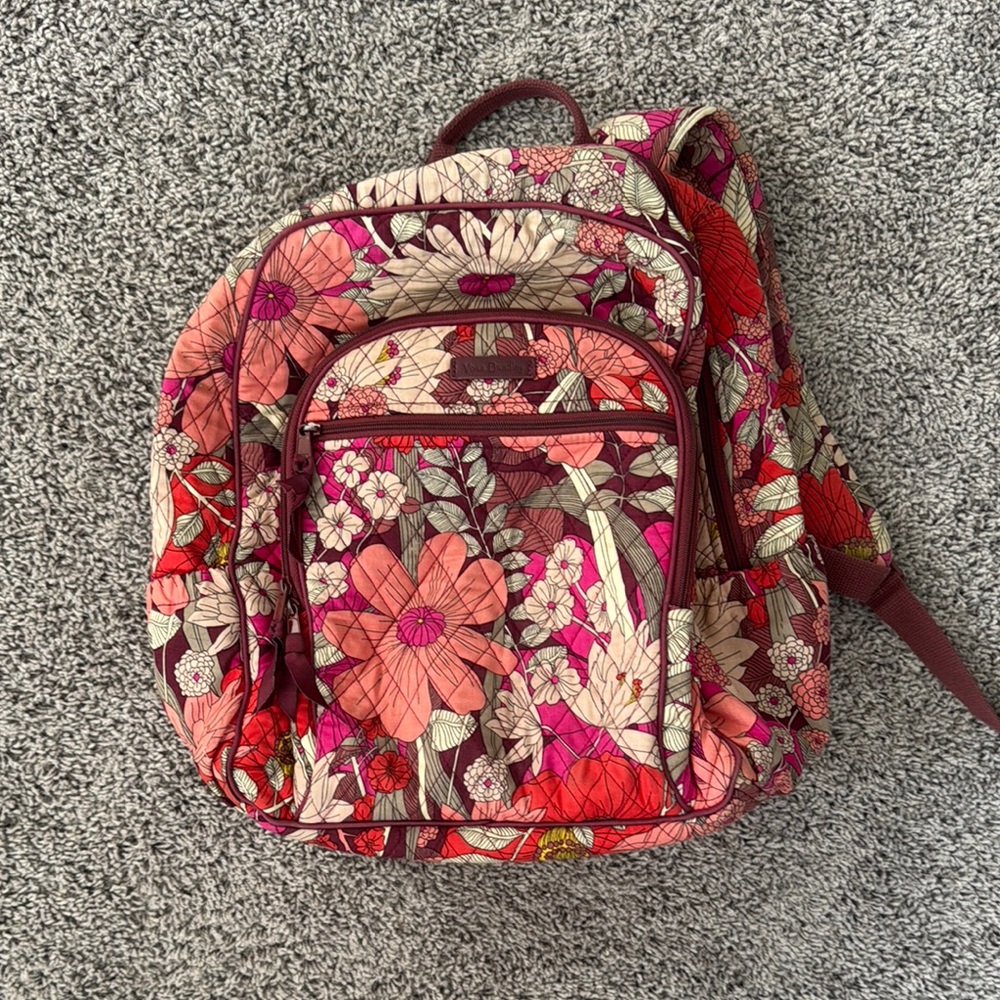 Vera Bradley Pink Floral Backbacj